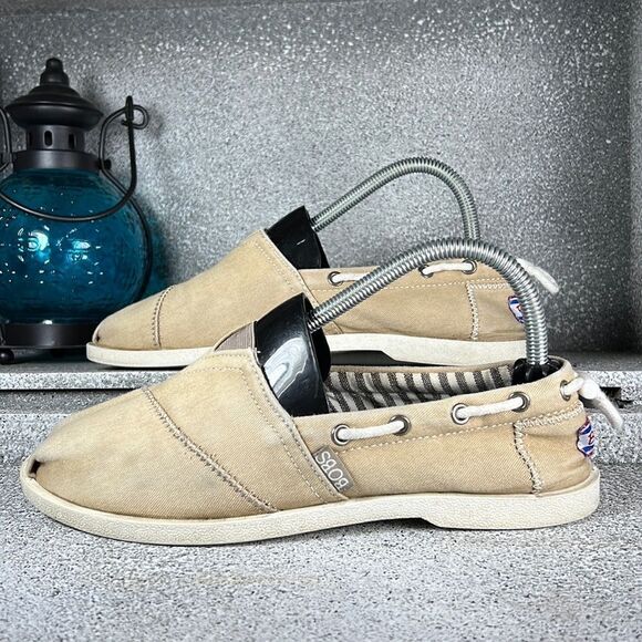 Bobs by Skechers Slip On Boat Shoes Flats Loafers Size 8 - Picture 2 of 7